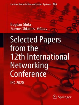 cover image of Selected Papers from the 12th International Networking Conference